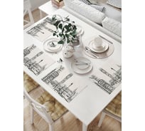 Комплект тканевых салфеток для сервировки стола JOYARTY "типичный лондон", 32x46 см, 4 шт. np_32993