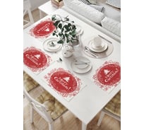 Комплект тканевых салфеток для сервировки стола JOYARTY "с рождеством", 32x46 см, 4 шт. np_37147