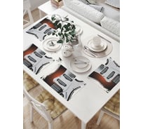 Комплект тканевых салфеток для сервировки стола JOYARTY "рок-гитара", 32x46 см, 4 шт. np_51694