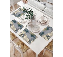 Комплект тканевых салфеток для сервировки стола JOYARTY "пустынный слон", 32x46 см, 4 шт. np_5317