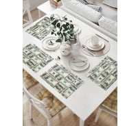 Комплект тканевых салфеток для сервировки стола JOYARTY "стодолларовые банкноты", 32x46 см, 4 шт. np_54393