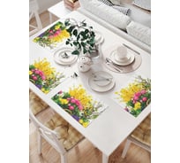 Комплект тканевых салфеток для сервировки стола JOYARTY "пасхальный набор", 32x46 см, 4 шт. np_7384