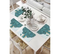 Комплект тканевых салфеток для сервировки стола JOYARTY "восточные элементы на портрете слона", 32x46 см, 4 шт. np_85875