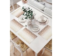 Комплект тканевых салфеток для сервировки стола JOYARTY "узор с градиентом", 32x46 см, 4 шт. np_8596