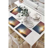 Комплект тканевых салфеток для сервировки стола JOYARTY "цветовое сияние", 32x46 см, 4 шт. np_100475