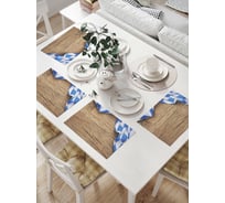 Комплект тканевых салфеток для сервировки стола JOYARTY "стянутая скатерть", 32x46 см, 4 шт. np_13232