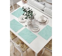 Комплект тканевых салфеток для сервировки стола JOYARTY "волнистые листы", 32x46 см, 4 шт. np_13254