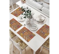 Комплект тканевых салфеток для сервировки стола JOYARTY "призрачные цветы", 32x46 см, 4 шт. np_17006