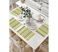 Комплект тканевых салфеток для сервировки стола JOYARTY "полосатое разнообразие", 32x46 см, 4 шт. np_20769
