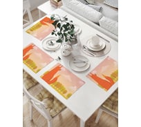 Комплект тканевых салфеток для сервировки стола JOYARTY "лиса и воробьи", 32x46 см, 4 шт. np_29102