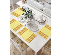 Комплект тканевых салфеток для сервировки стола JOYARTY "ажурный коврик", 32x46 см, 4 шт. np_36129