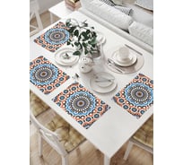 Комплект тканевых салфеток для сервировки стола JOYARTY "восточная мозаика", 32x46 см, 4 шт. np_37382