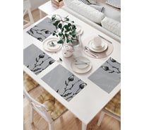 Комплект тканевых салфеток для сервировки стола JOYARTY "мрачный чертополох", 32x46 см, 4 шт. np_4393