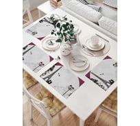 Комплект тканевых салфеток для сервировки стола JOYARTY "романтический париж", 32x46 см, 4 шт. np_53927