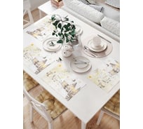 Комплект тканевых салфеток для сервировки стола JOYARTY "мишки спешат на праздник", 32x46 см, 4 шт. np_5758