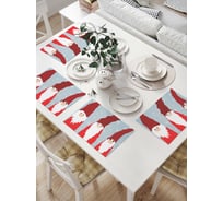 Комплект тканевых салфеток для сервировки стола JOYARTY "бородатые гномики", 32x46 см, 4 шт. np_71398