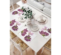 Комплект тканевых салфеток для сервировки стола JOYARTY "дикое цветение", 32x46 см, 4 шт. np_7986