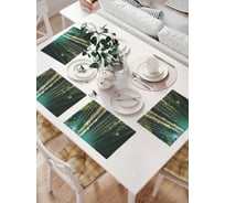 Комплект тканевых салфеток для сервировки стола JOYARTY "пещерное озеро", 32x46 см, 4 шт. np_8454