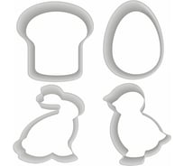 Набор формочек для печенья МУЛЬТИДОМ Пасхальный 4 шт. DA8-145