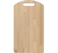 Разделочная доска МУЛЬТИДОМ 18x31 см, толщина 0.8 см, прямое отверстие МФ18-203