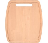 Разделочная доска с желобками МУЛЬТИДОМ 26x22 см, толщина 0.8 см МФ18-209
