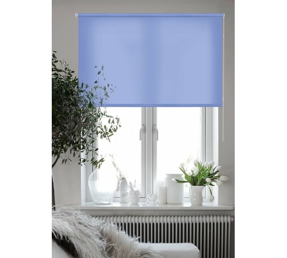 Рулонные шторы Эскар, лайт цвет небесный 70x160см  7684070160