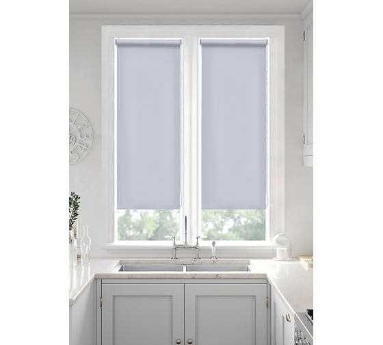Рулонные шторы Эскар, лайт цвет серый 115x160см  7685115160