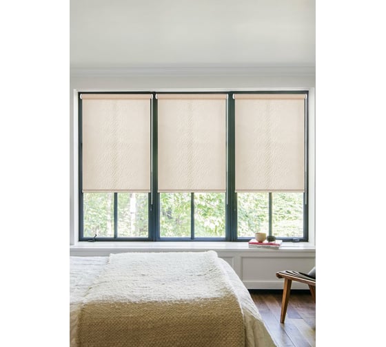 Рулонные шторы Эскар тикс, бежевый, 73x160 см 7674073160 1