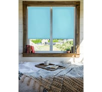 Рулонные шторы Эскар, лайт цвет бирюзовый 55x160см  7683055160