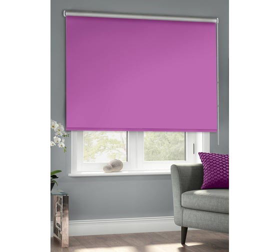 Рулонные шторы Эскар blackout silverback фиолетовый, 60x160 см  7670060160