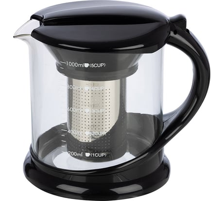 Заварочный чайник с пластиковой ручкой и фильтром из нержавеющей стали Mallony DECOTTO-1000 1 л 910108