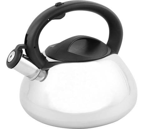 Чайник из нержавеющей стали со свистком Mallony MAL-109 3 л, полированный, цельнометаллический 910071