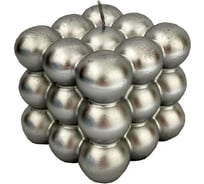 Свеча Волшебная страна Неокуб серебряная, лак 104541