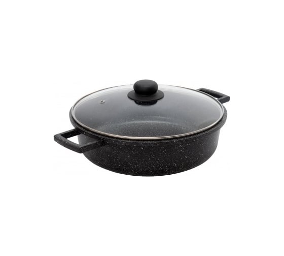 Сотейник Starwind Chef Induction SW-CHI4028S d 28 см, с крышкой, черный, 1 шт в упаковке 1776116 1