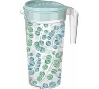 Кувшин с крышкой и декором Phibo 1.5 л, светло-голубой 433249031