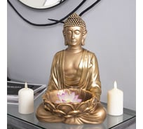 Статуэтка Будда Символ счастья и удачи BOGACHO бронзовый цвет 22719/бронзовый