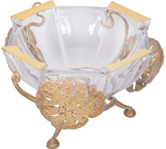 Фруктовница-конфетница BOGACHO Monstera Deliciosa кремовый 59007/кремовый