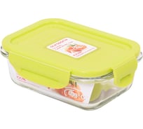 Стеклянный контейнер OURSSON зеленое яблоко CG0402S/GA