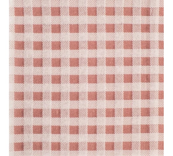 Салфетки Сыктывкарские 24x24 см, 1 слой, с рисунком шотландка, шоколад, 400 шт 1001381778