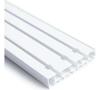 Карниз для штор ООО Торговый дом Аргумент 3 ряда, составной, 160 см, 2x80 см APK3R16White