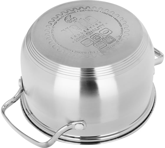 Кастрюля VETTA Берн 18x11 см, 2.6 л, со стеклянной крышкой, индукция 822-100