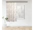Тюль для кухни witerra листья, коричневый, 140x180 см л106902 1