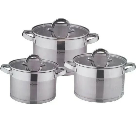 Набор посуды Rainstahl RS/CW 2319-06 6 предметов, 1.9 л, 2.6 л, 3.6 л, капсульное дно х4 2319-06 RS/CW 1