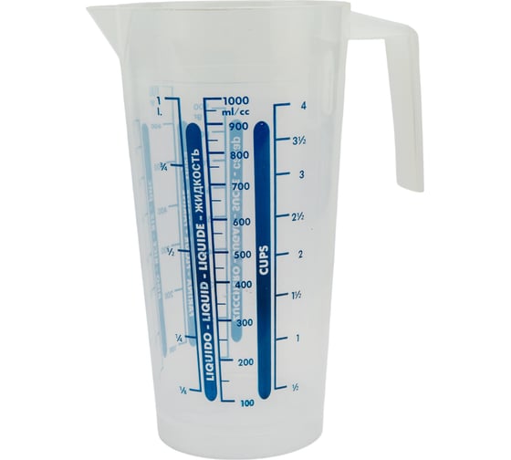Кувшин мерный, 1 л, пластик Cosmoplast 2125