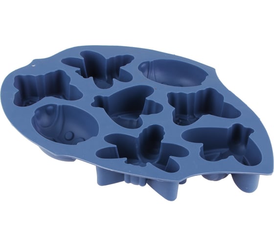 Силиконовая форма VETTA HS-120315 Пчелка, 8 ячеек, 28x21x3 см, 3 цвета 891-075