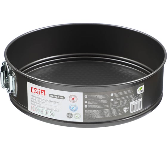 Форма для выпечки VETTA SL-4004 круглая, разъемная, 24x6.5 см 846-110