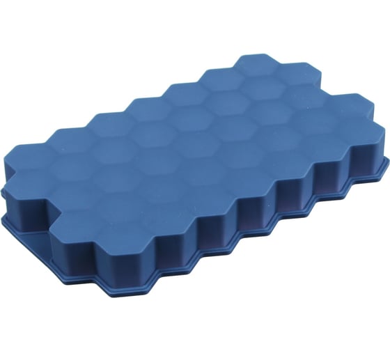 Силиконовая форма для льда VETTA Соты 20x12 см, 37 ячеек, 3 цвета 891-294
