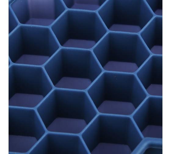 Силиконовая форма для льда VETTA Соты 20x12 см, 37 ячеек, 3 цвета 891-294