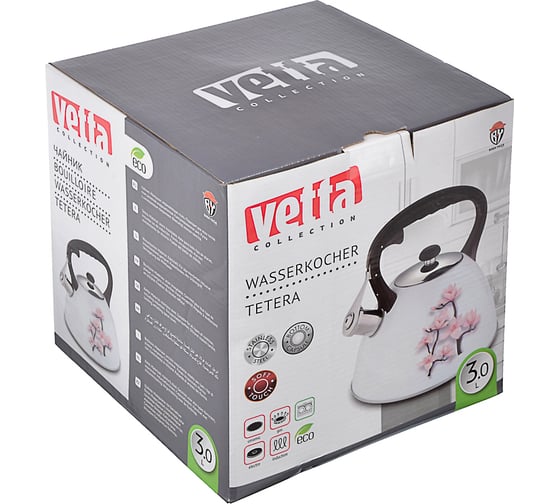 Стальной чайник VETTA Сакура, 3 л, индукция 847-083