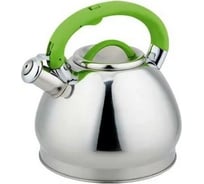 Металлический чайник Rainstahl со свистком 3 л RS\WK - 7626-30/4 цвета ручек х12 7626-30RS\WK